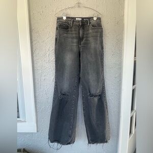 Good American Good Ease Relaxed Distressed Jeans Size 6